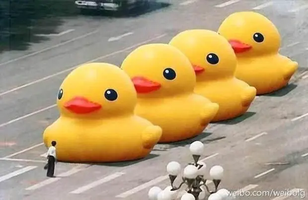Un mème célèbre les évènements de Tiananmen