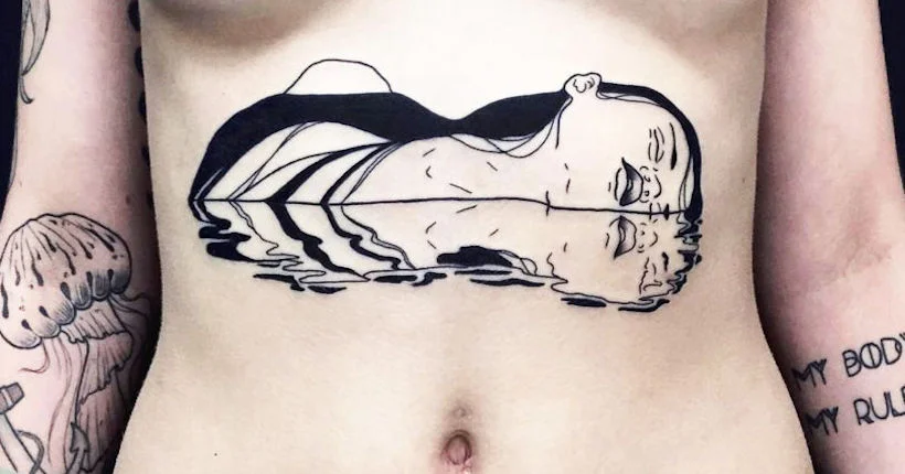 Cette artiste utilise ses tatouages pour donner vie à ses rêves sombres et érotiques