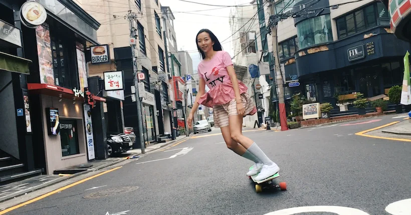Vidéo : dans les rues de Séoul avec la longboardeuse Hyojoo Ko