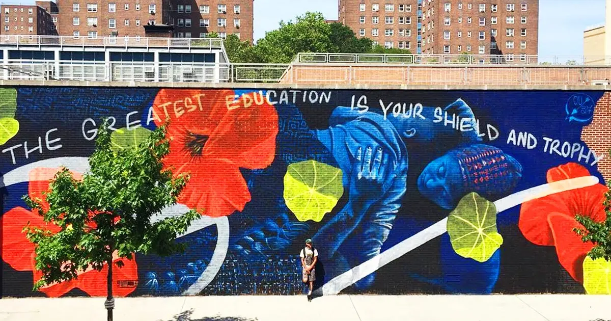 À New York, des graffeurs utilisent le street art pour défendre le droit à l’éducation