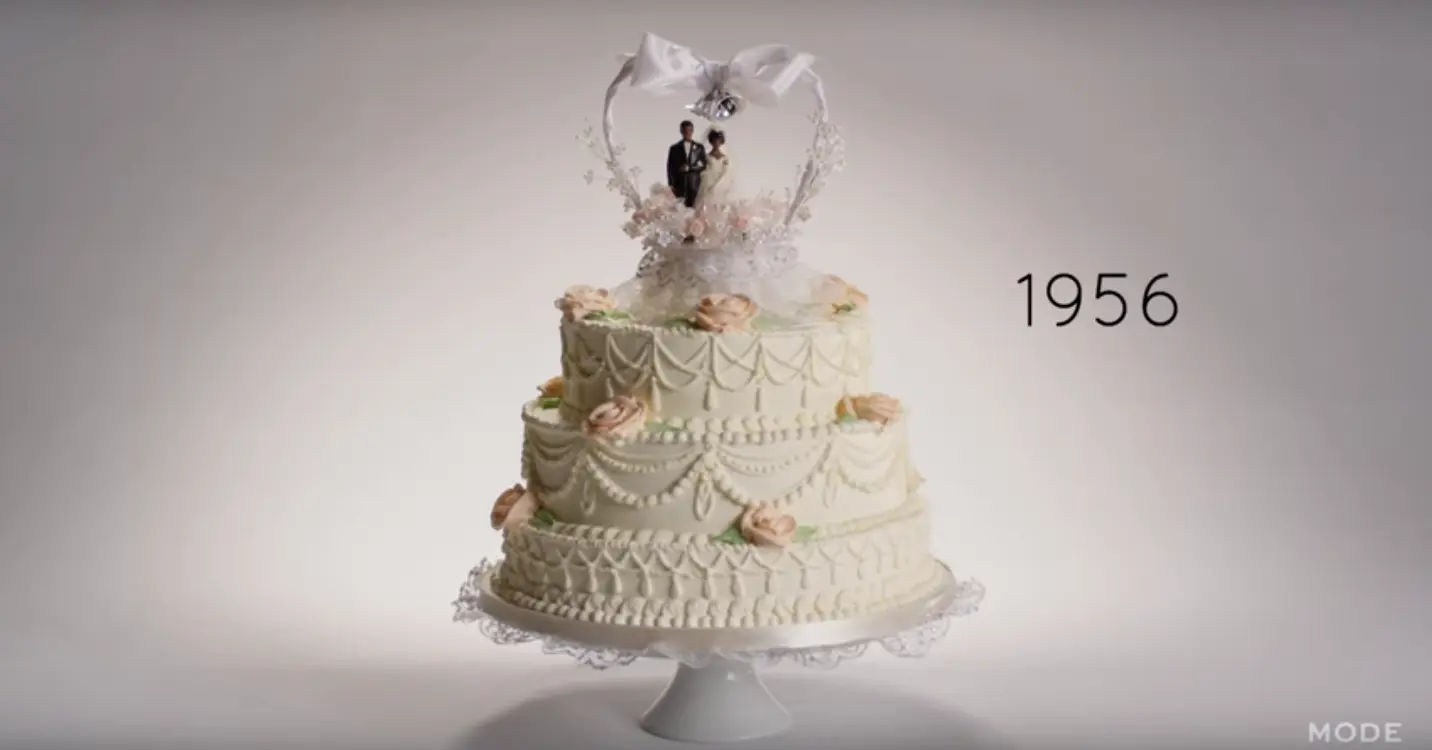 Vidéo : 100 ans de gâteaux de mariage en 3 minutes