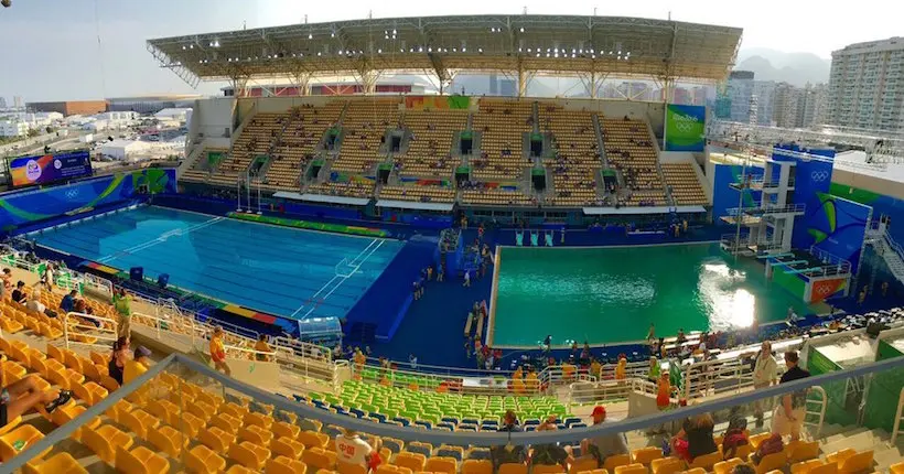 La piscine olympique est devenue verdâtre en une nuit