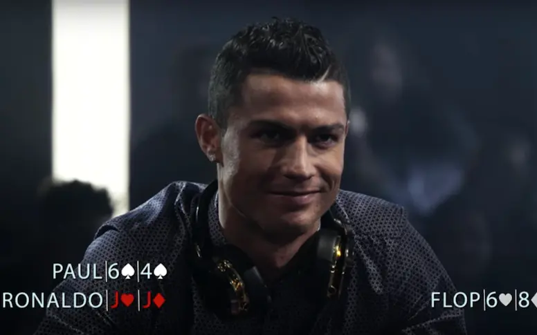 Vidéo : CR7 affronte Aaron Paul de Breaking Bad au cours d’un poker pour la bonne cause