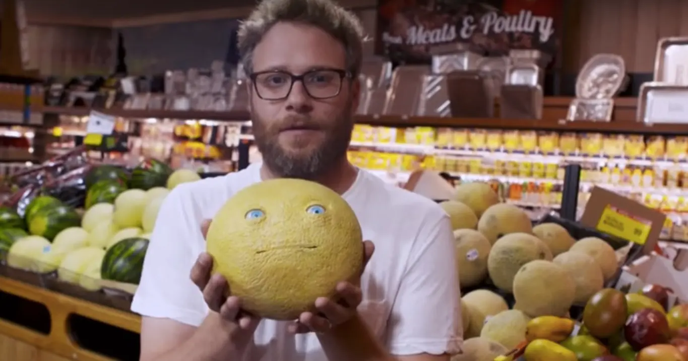 Vidéo : Seth Rogen piège les clients d’un supermarché en faisant parler les aliments