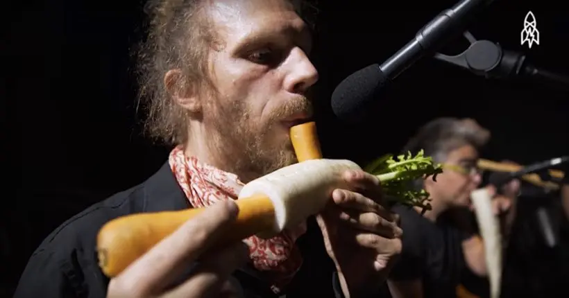Un orchestre viennois joue de la musique avec des légumes