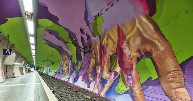 Deux graffeurs ont customisé une station de métro de Francfort