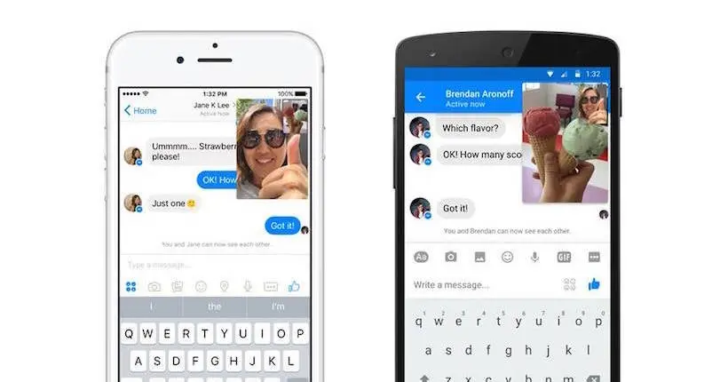 Les vidéos live débarquent dans la messagerie de Facebook