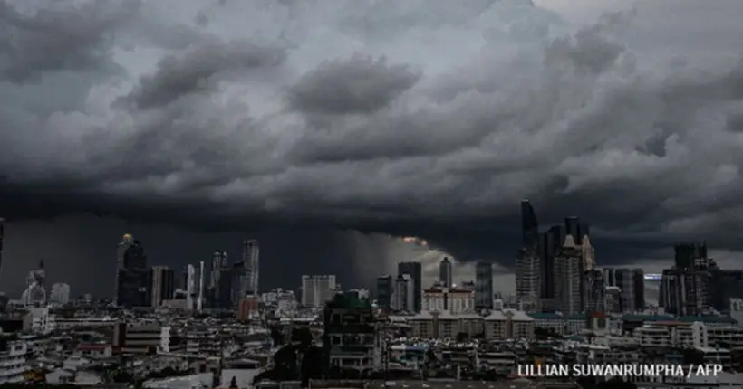 L’impressionnant cliché de Bangkok sous les nuages