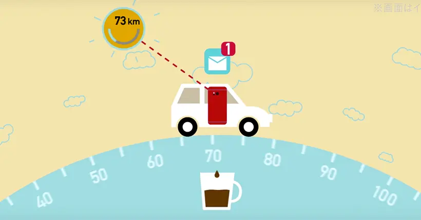 Cette appli japonaise vous offre le café si vous ne touchez pas votre smartphone en conduisant