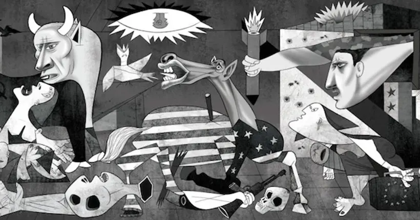 Un artiste s’approprie le Guernica de Picasso pour parler de la guerre en Syrie