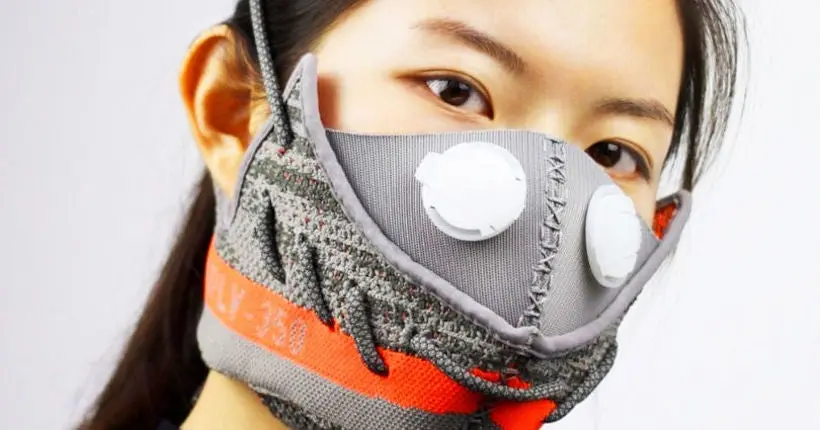Un styliste chinois transforme vos baskets préférées en masque antipollution