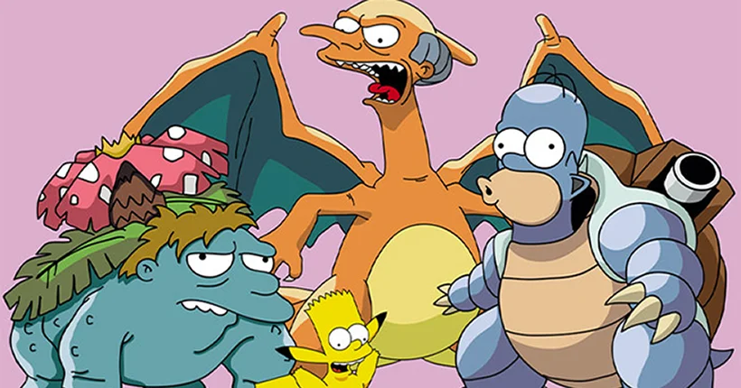 En images : l’improbable croisement des Simpson et des Pokémon