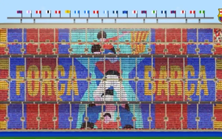Vidéo : le Barça dévoile son tifo très spécial pour le Clasico