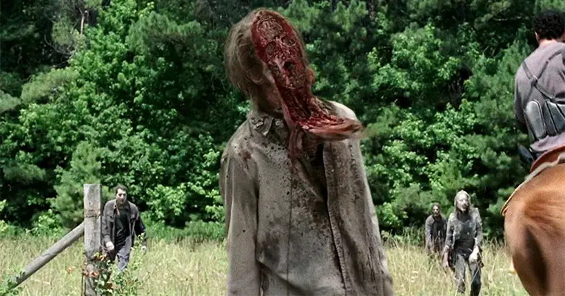 The Walking Dead : les coulisses d’un maquillage de zombie bien crade en vidéo