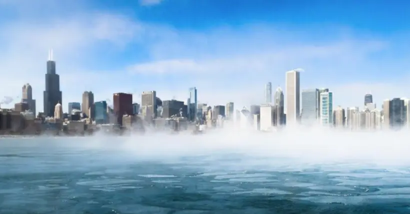 L’Amérique du Nord transformée en paysage onirique par un vortex polaire