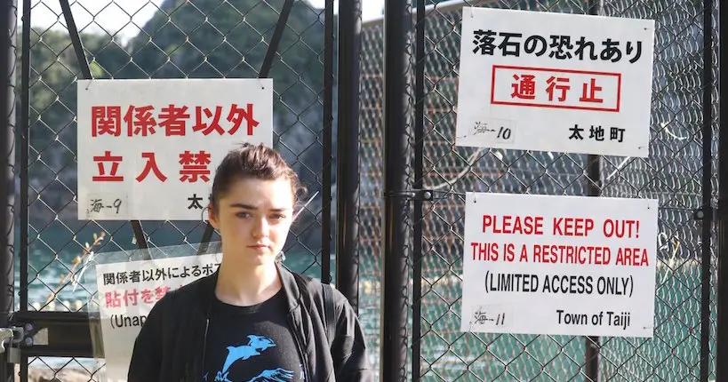 Maisie Williams est allée au Japon pour défendre les dauphins
