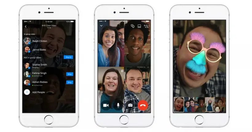 Facebook Messenger lance un chat vidéo capable de rassembler 50 participants