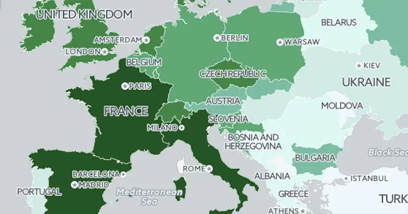 Cette carte nous dit qui fume le plus de cannabis dans le monde