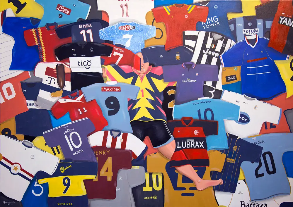 En images : un artiste illustre avec humour le foot de rue argentin