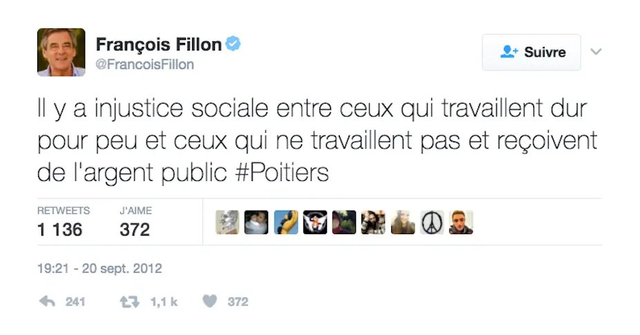 Les tweets de Fillon qui prennent une autre dimension après le Penelope Gate