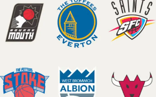 Et si les clubs de Premier League avaient des logos de franchises de NBA ?