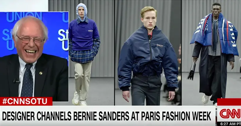 Vidéo : Bernie Sanders est devenu une icône de mode, et ça le fait bien marrer