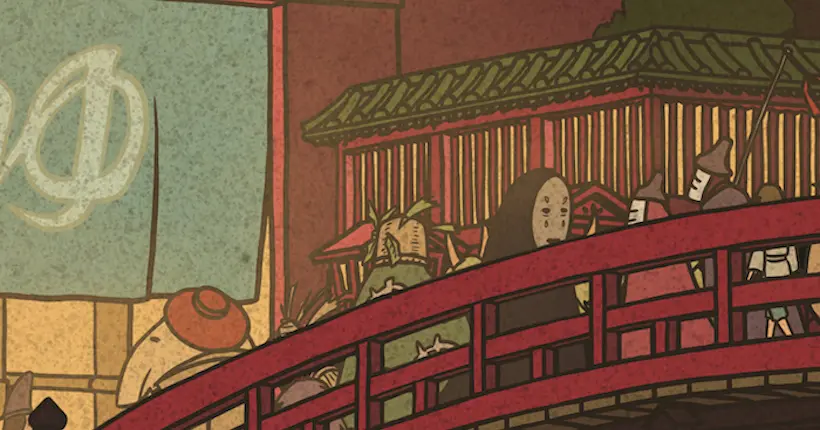 En images : les personnages du studio Ghibli façon estampes japonaises
