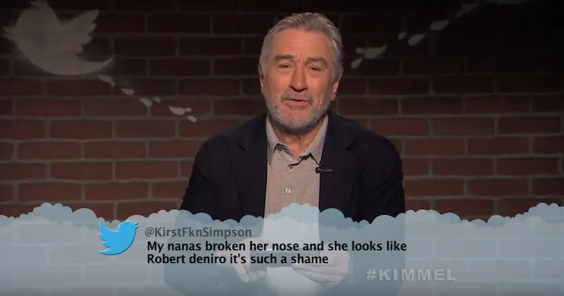 Vidéo : dans un “Mean Tweets” mordant, Robert De Niro démontre qu’il ne vaut mieux pas le chercher