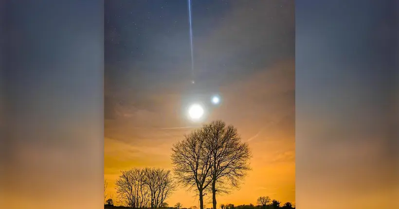 Mars, Vénus, la Lune et le passage de l’ISS capturés en une photo sidérante