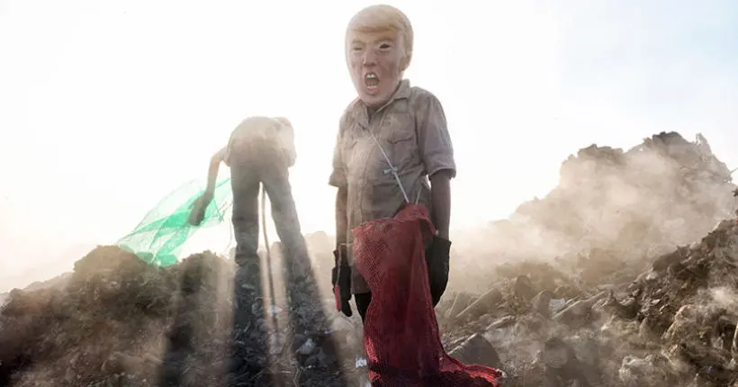 Une série de photos provocante met Trump dans la peau d’un travailleur sans-papiers