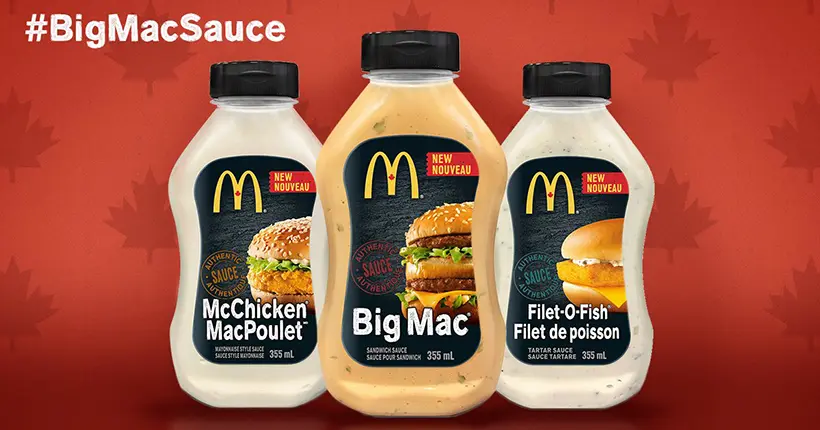 Les sauces mythiques de McDonald’s en vente en supermarché au Canada