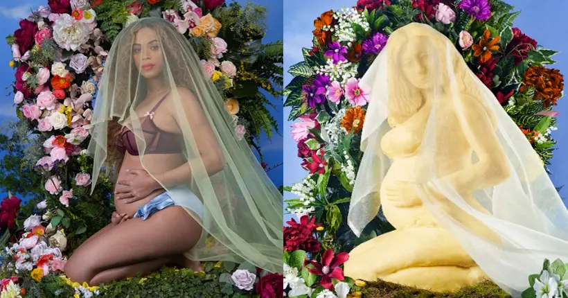 Brie-Oncé, une statue en fromage en l’honneur de Beyoncé