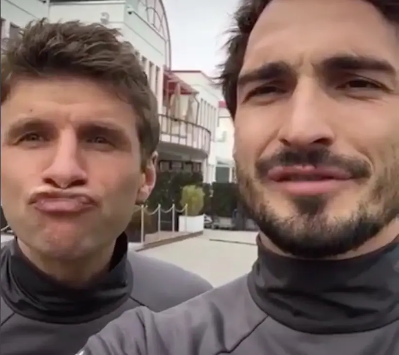 Vidéo : Thomas Müller et Mats Hummels s’affrontent dans un challenge hilarant