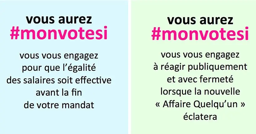 #MonVoteSi : vous aussi, interpellez les candidats sur les droits des femmes