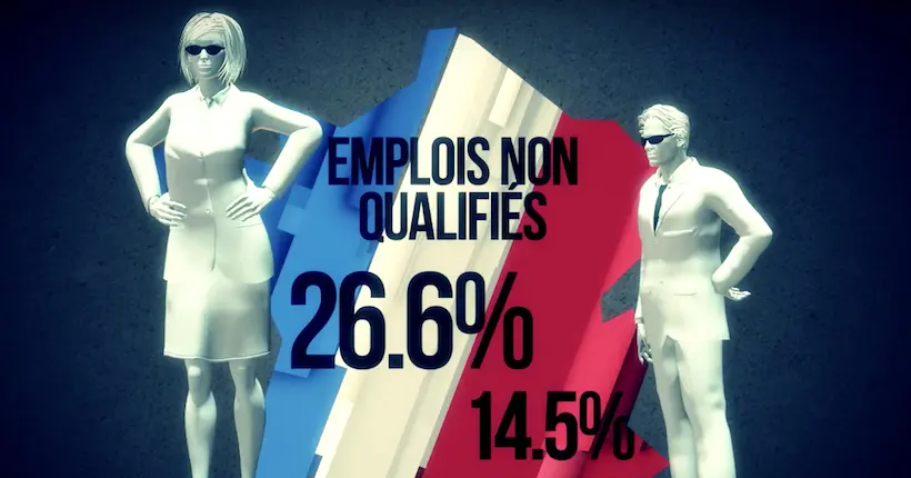 Vidéo : DataGueule passe au crible les inégalités hommes-femmes en France