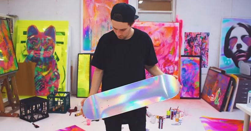 Découvrez les somptueuses planches de skate holographiques de Nick Thomm