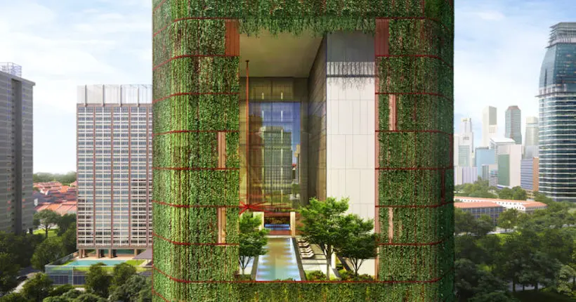À Singapour, un hôtel se construit son propre écosystème tropical