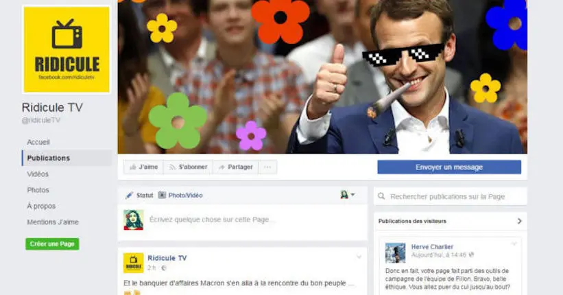 L’équipe Web de Fillon se cache derrière les vidéos anti-Macron de Ridicule TV