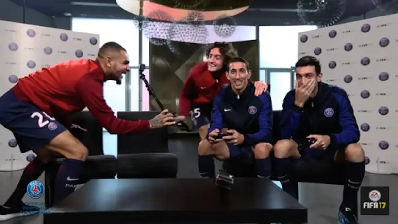 Vidéo : des joueurs du Paris Saint-Germain se défient sur FIFA 17