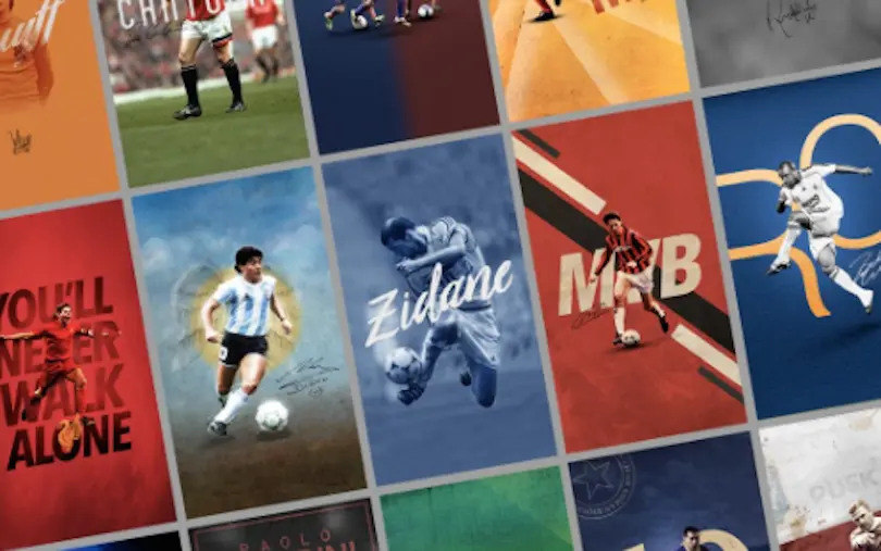 Emilio Sansolini sort une série de fonds d’écran en hommage aux légendes du football