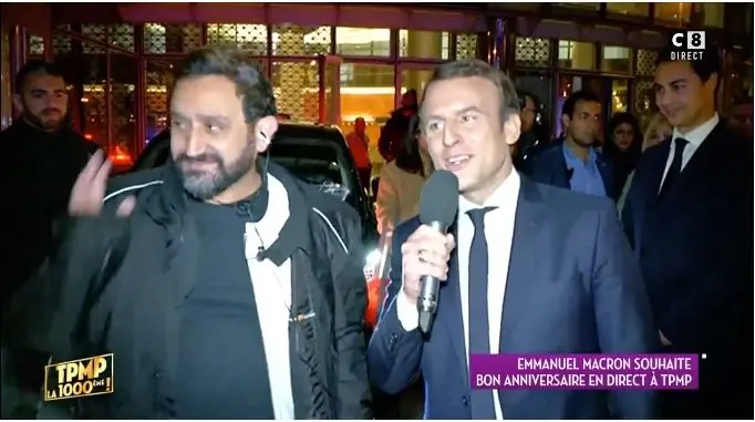 Vidéo : quand Emmanuel Macron drague les fanzouzes de Cyril Hanouna