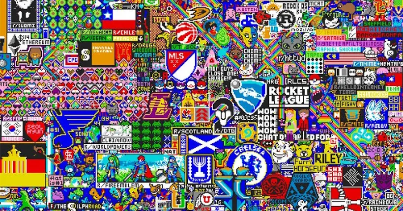 Pour le premier avril, Reddit a créé une incroyable fresque collaborative