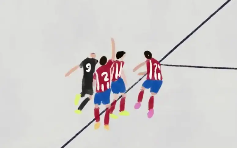 Vidéo : le geste technique de Benzema contre l’Atlético de Madrid reproduit en dessin animé