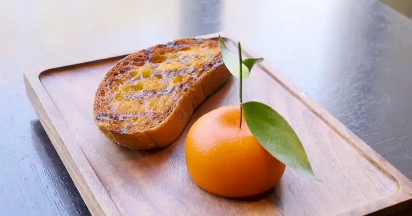 Vidéo : ce trompe-l’œil en forme de mandarine renferme une entrée au foie gras