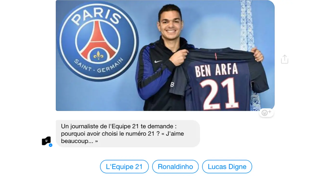 Devenez Hatem Ben Arfa dans le jeu génial du bot développé par Ulyces