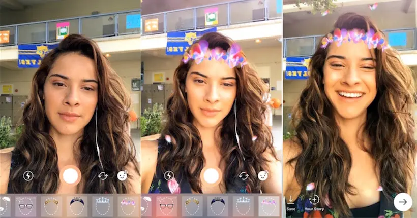 Instagram copie (encore) Snapchat et lance ses filtres animés