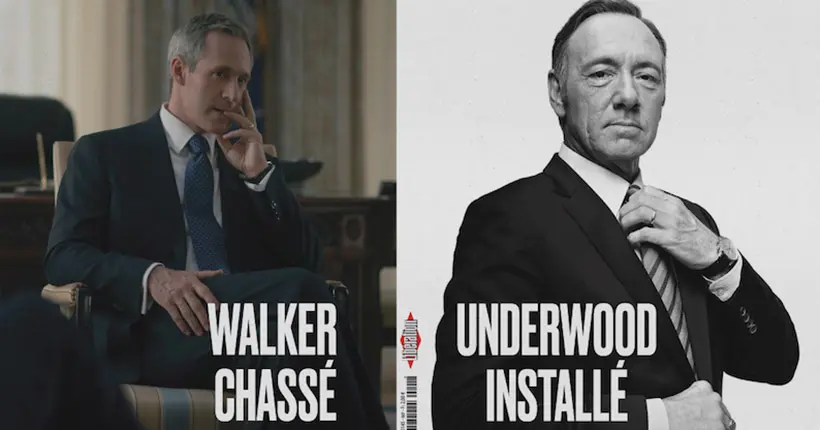 En images : si Frank Underwood faisait la Une des grands journaux français