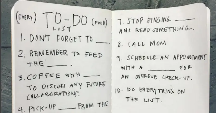 Les bienfaits psychologiques de la to-do list