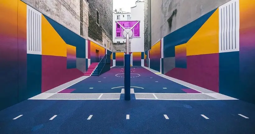 Le terrain de basket Duperré, à Pigalle, se refait une beauté