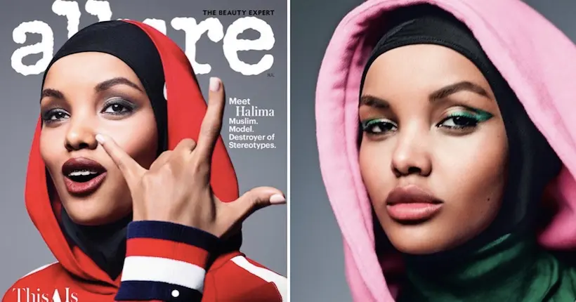Une mannequin portant le hijab fait pour la première fois la une du magazine Allure